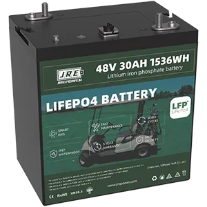 48V 30Ah 1536Wh LFP LiFePo4 Golf Cart Battery