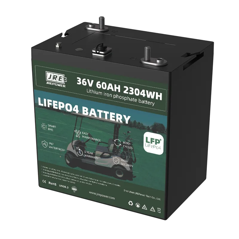 36V 60Ah 2304Wh LFP LiFePo4 Golf Cart Battery