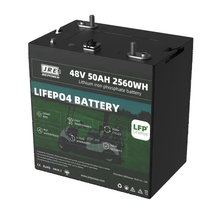 48V 50Ah 2560Wh LFP LiFePo4 Golf Cart Battery
