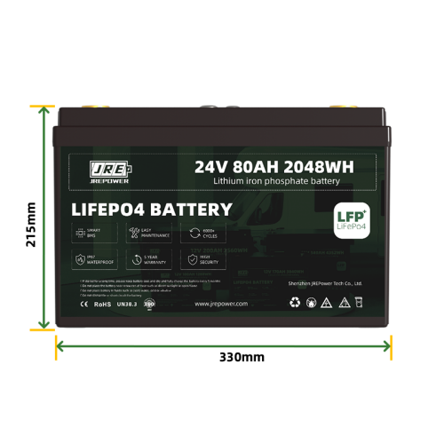 24V 80Ah 2048Wh LFP LiFePo4 Energy Storage Battery