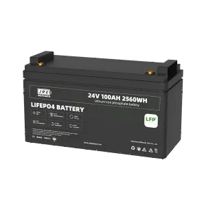 24V 100Ah 2560Wh LFP LiFePo4 RV Marine Battery