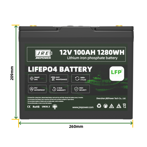12V 100Ah 12V Deep Cycle Battery Energy Storage Battery