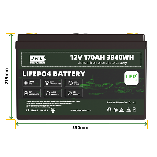 12V 170Ah 12V Deep Cycle Battery Energy Storage Battery