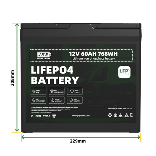 12V 60Ah 12V Deep Cycle Battery Energy Storage Battery