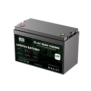 25.6V 50Ah 1536Wh LFP LiFePo4 Energy Storage Battery